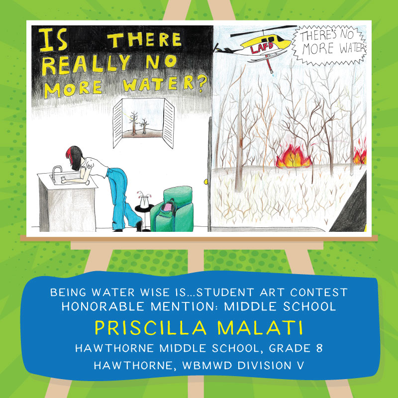 SBESC's tweet photo. Today, we’re celebrating the Middle School winners of @WestBasin’s 2026 Being Water Wise Is Student Art Contest! 🌊✨
These student artists impressed us with creative artwork and thoughtful messages that highlight the importance of water conservation and environment protection. https://t.co/Rm5Sa6HqTg