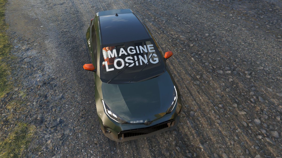 Nichiniisan's tweet photo. i swear Playground Games now just trolling us 

Averaglizard btw https://t.co/Q56TinRWSG