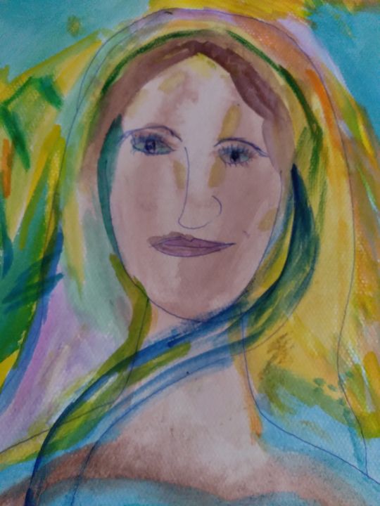 brenniewebb's tweet photo. Art of the Day! "Woman of Pakistan in America". Buy at: https://t.co/Yb2XIiUhL7 https://t.co/geGEz0LpB0