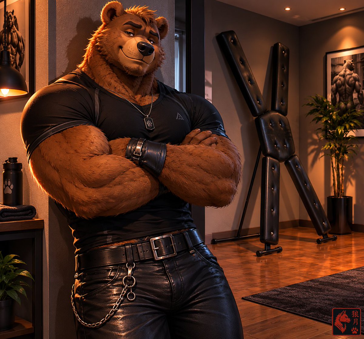 wolfyluna1's tweet photo. “You can relax.
He only looks intimidating.” 🐻 https://t.co/4XJ5Y7BdtY