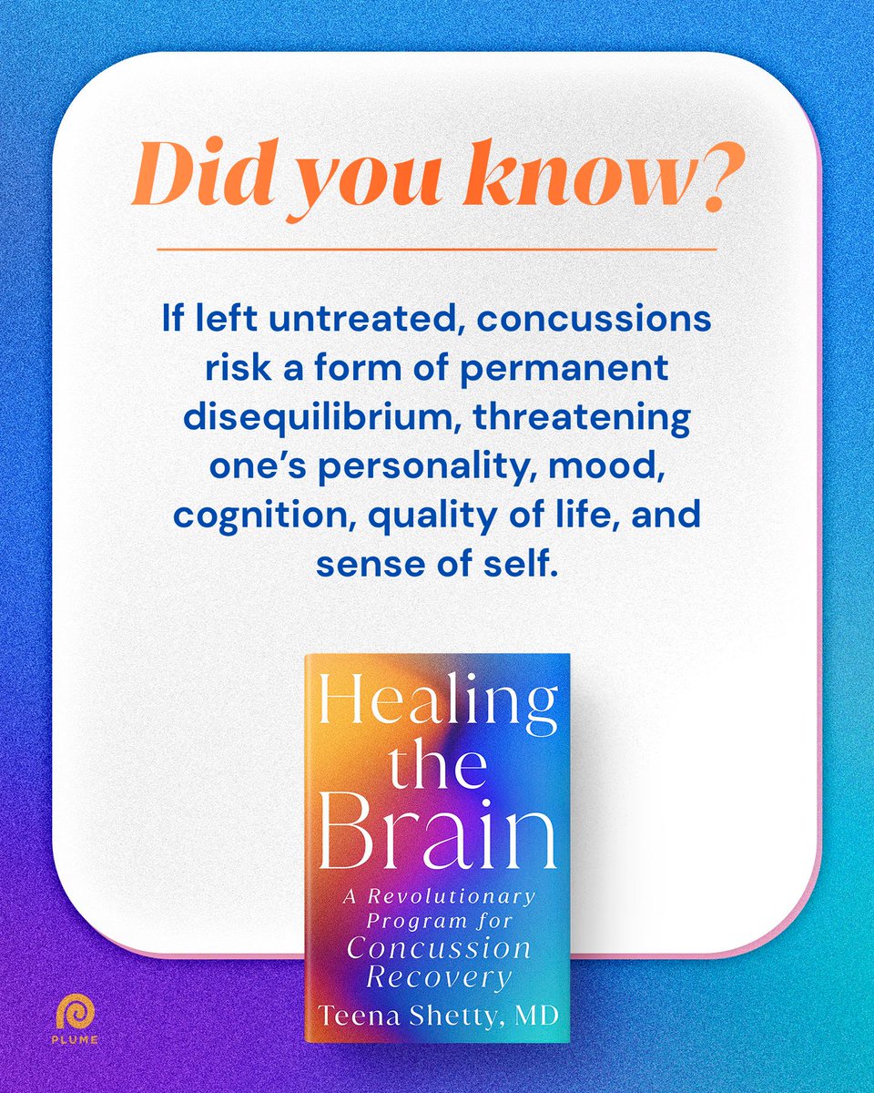 DuttonBooks's tweet photo. From one of the world’s leading concussion researchers comes HEALING THE BRAIN, the revolutionary, evidence-based guide.

Preorder your copy: https://t.co/ePnd450tYL https://t.co/DniFKiYaNN