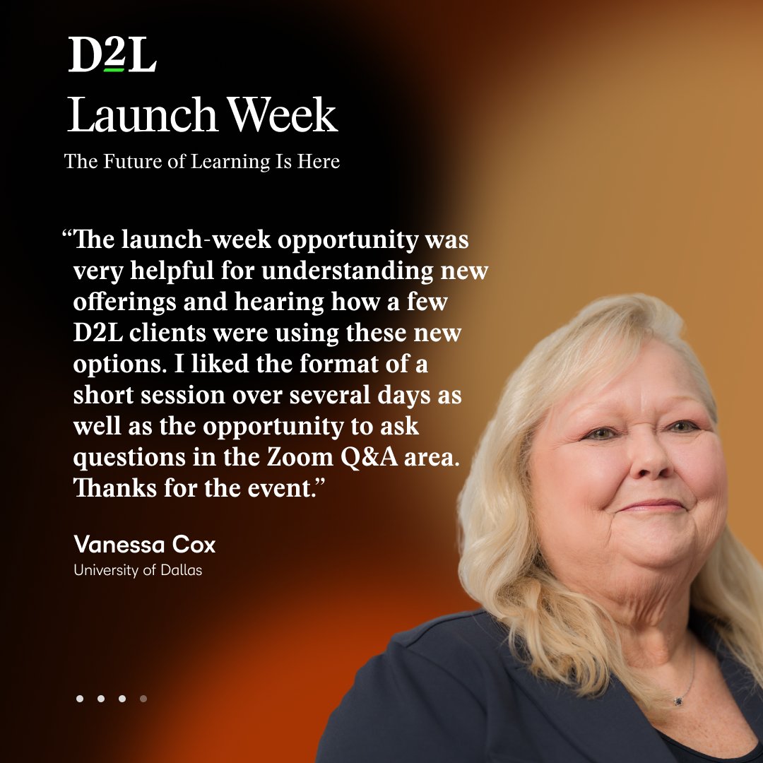 D2L's tweet photo. Missed D2L Launch Week Q1 live sessions or want to revisit your favorite moments? 

🎥 Watch on-demand: https://t.co/XySFRCiQxB 

A huge thank you to everyone who joined us live, asked questions, shared ideas, and participated in D2L Launch Week 💚 https://t.co/GvS0VIzCgL