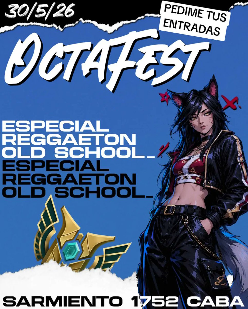Octatoxic's tweet photo. SOS LOLERO Y TE GUSTA EL REGGAETON VIEJO?
ESTE SABADO HAY JODA https://t.co/7eLLhPMESH