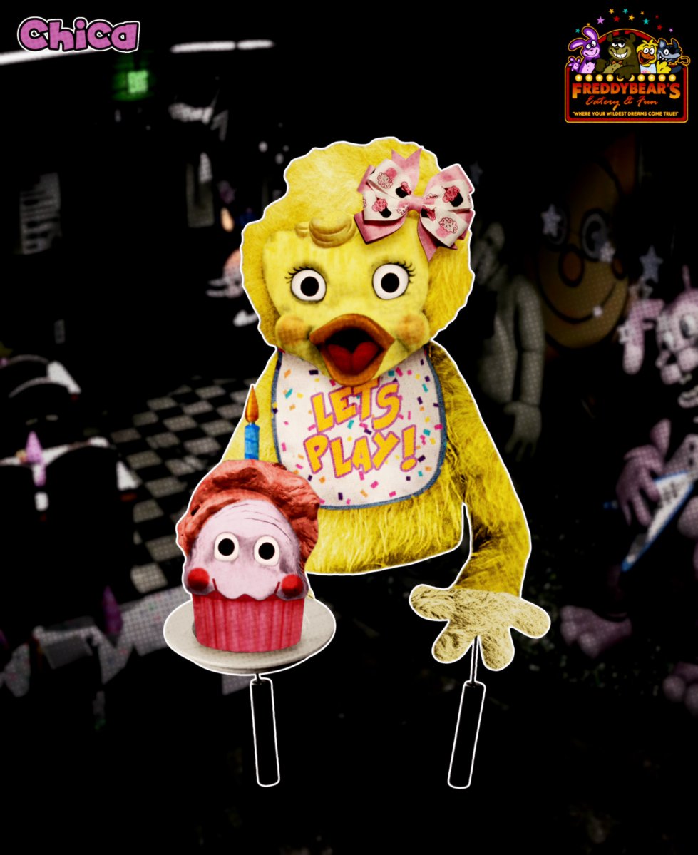 FalconSixty's tweet photo. Chica, stage and rabid dog

#fnaf #gsaf https://t.co/9hZjsWecLM