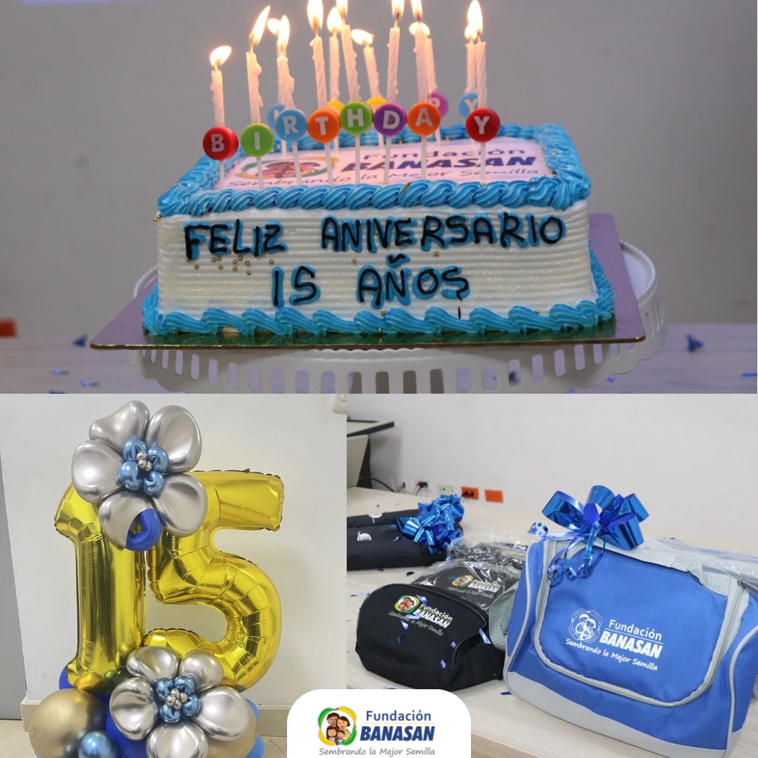 FundaBanasan's tweet photo. 🎉 15 años sembrando la mejor semilla 🌱💙
Gracias a todos los que han sido parte de esta historia de compromiso, bienestar y esperanza en nuestras comunidades.
💙 ¡Felices 15 años, Fundación Banasan! https://t.co/FZZydLz5yA