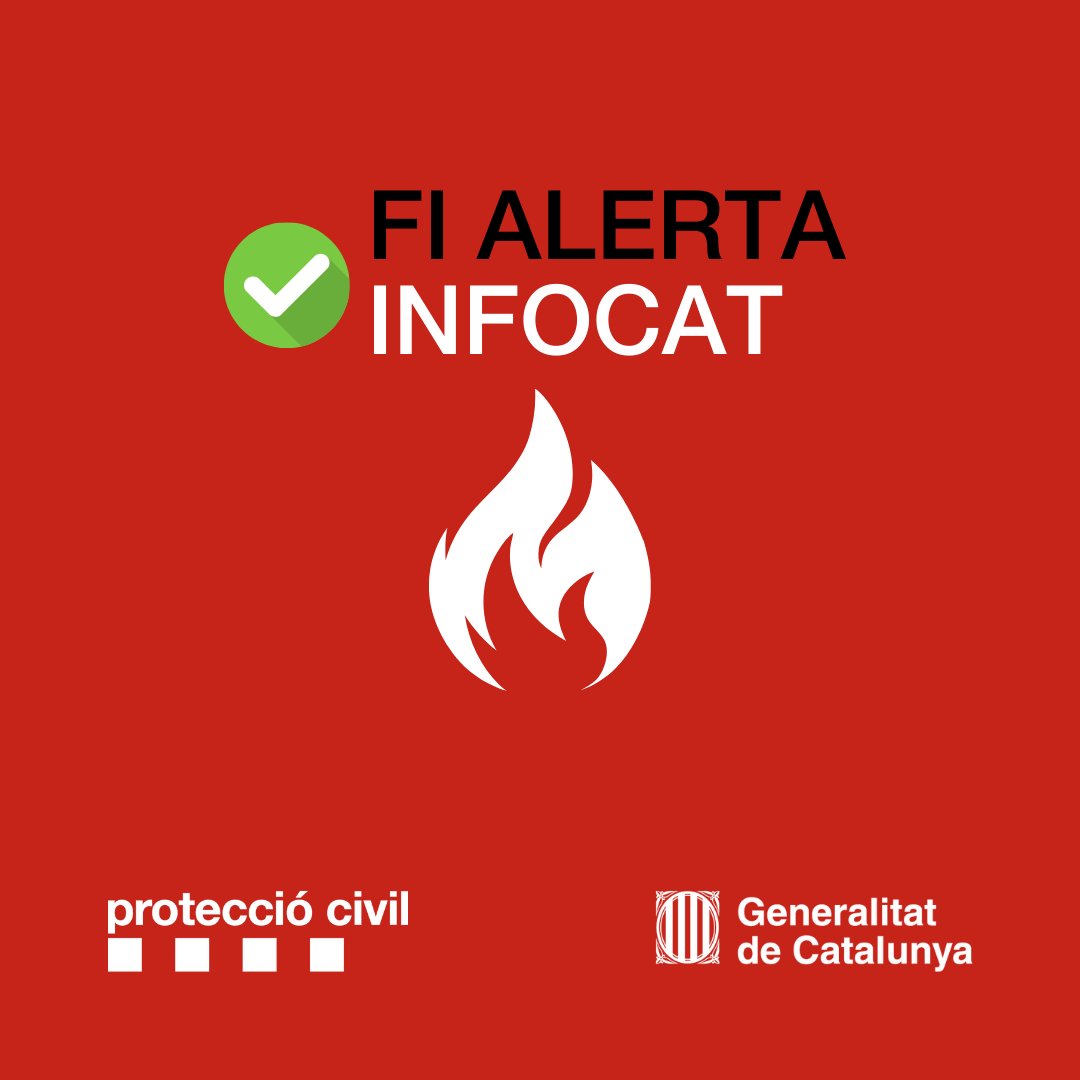 emergenciescat's tweet photo. Finalitzem l'alerta #INFOCAT després que l'incendi a Òrrius (Maresme) estigui estabilitzat per @bomberscat

Posem el pla #PROCICAT en alerta per l'incendi en l'establiment industrial que fa mantenir vigent el confinament de la població.

#AlertaCat https://t.co/Rb2ecbBiwS