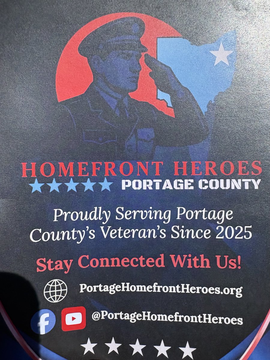 Roberto4Ohio's tweet photo. Great job by the Homefront Heroes of Portage County for their role in helping Portage County become a Purple Heart County!  Amazing show of support from the County today. 👍. @PortageDems https://t.co/ay95ML8wTv