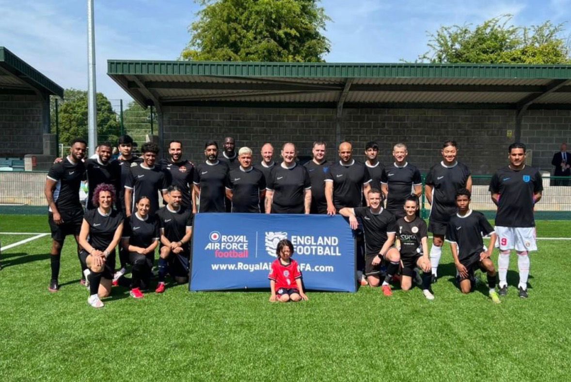 CharltonInvicta's tweet photo. Dan and Gary repping today during the Football United vs RAF charity game at Wantage Town FC 🏳️‍🌈🤩

#football #footballforall #lgbtq #lgbtqfootball #cafc https://t.co/vTfSYDee9j