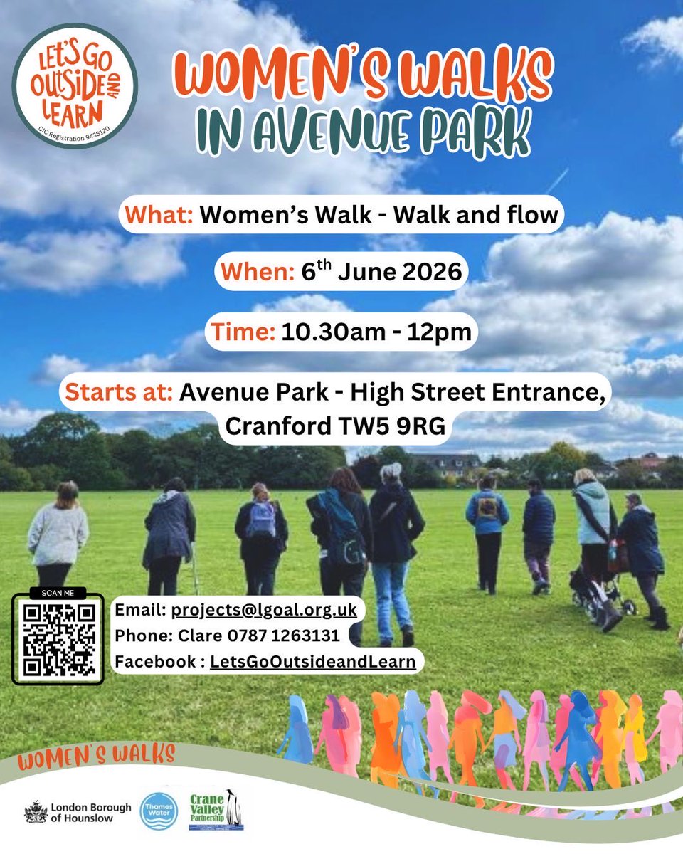 LetOutside's tweet photo. Women’s Walks in Avenue Park
 
Women’s Walk - Walk and flow
 
Join us for our next Women’s Walk where we will be learning how to move with the flow. 
 
Email: projects@lgoal.org.uk  
Phone: Clare 0787 1263131
Facebook : LetsGoOutsideandLearn
 
Sign up: https://t.co/U9bIUfTVCa https://t.co/zgP6G9JFPx