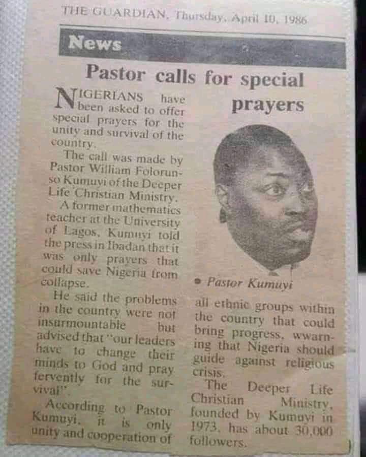 Emarged's tweet photo. Nigerians have been praying since 1986. https://t.co/QUoouD4iC7