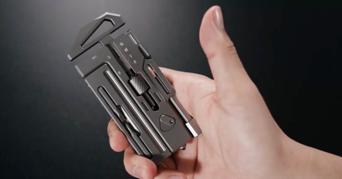 vtbcfeed's tweet photo. Over the past few years, the team at tool company IF has successfully launched two wrench-based multitools on Kickstarter. Their latest release, the OmniPro Wrench 3.0, combines elements from both… https://t.co/kVZOV8QhPB #Multitools #Kickstarter #Titanium #Outdoors #Tools https://t.co/PV817lpUkt