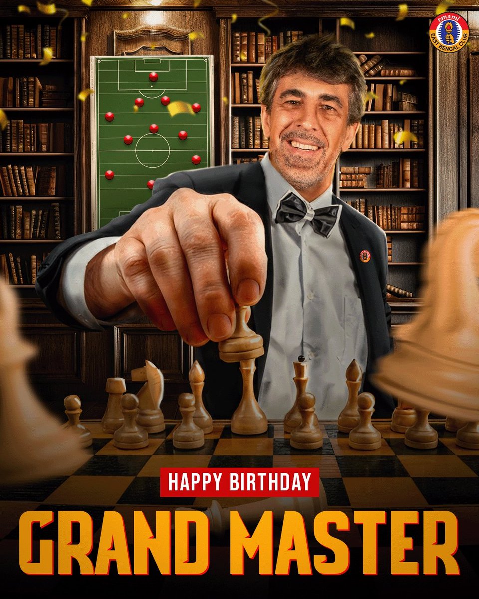 eastbengal_fc's tweet photo. To the man who has revived our winning mindset and brought us back to where we belong 🔝🏆

#AmagoFans, join us in wishing our 'Grand Master', Oscar Bruzon a very happy birthday 🎂🎈🎁

#JoyEastBengal #HappyBirthdayOscar https://t.co/KzZiIUIfLl