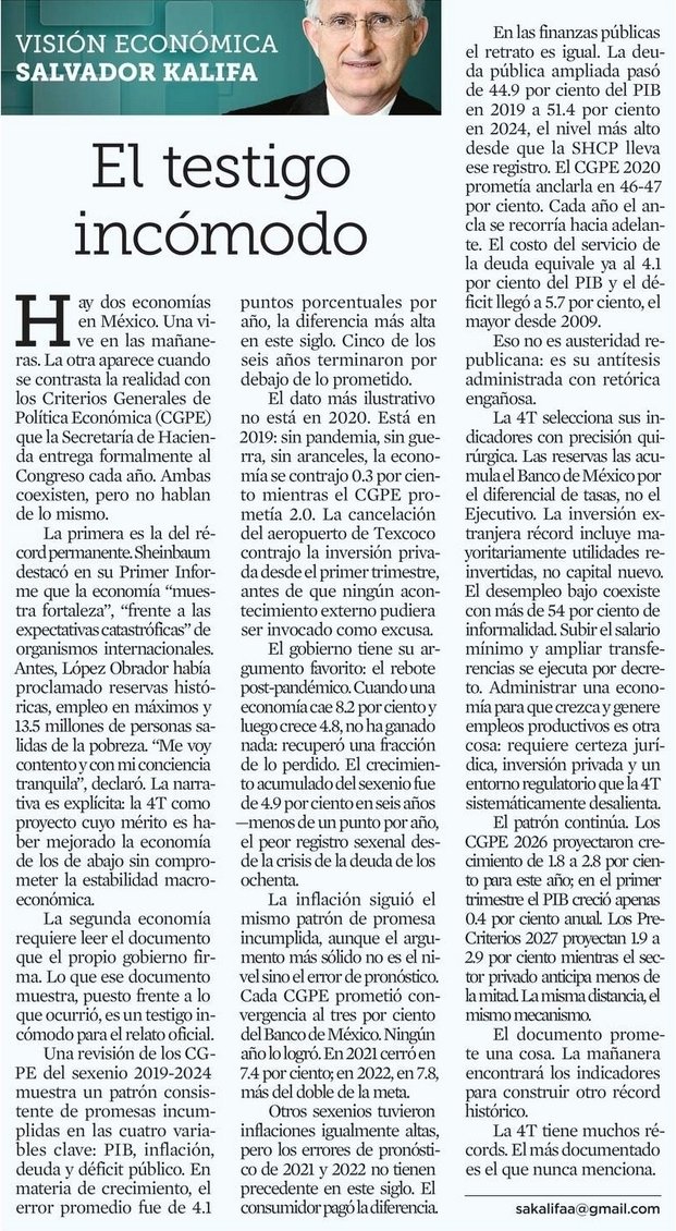 mausmeza's tweet photo. La muy interesante información de Salvador Kalifa... https://t.co/i6ocpKsZAk