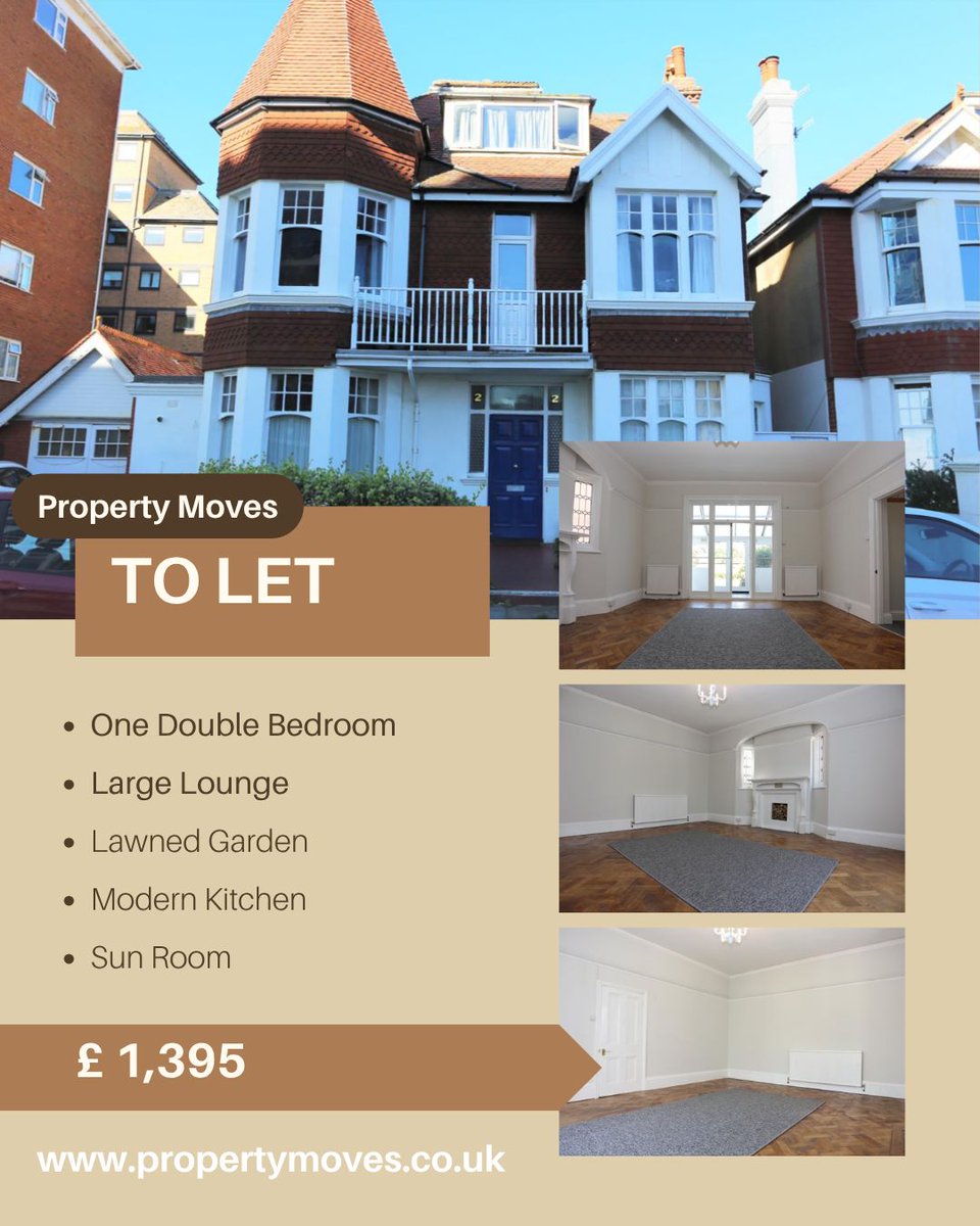 Property_Moves's tweet photo. 🏡✨ New Listing from Property Moves ✨🏡

A spacious one double bedroom flat situated just off Hove Seafront with plenty of character and beautiful high ceilings throughout. https://t.co/jXxSeoMPEb