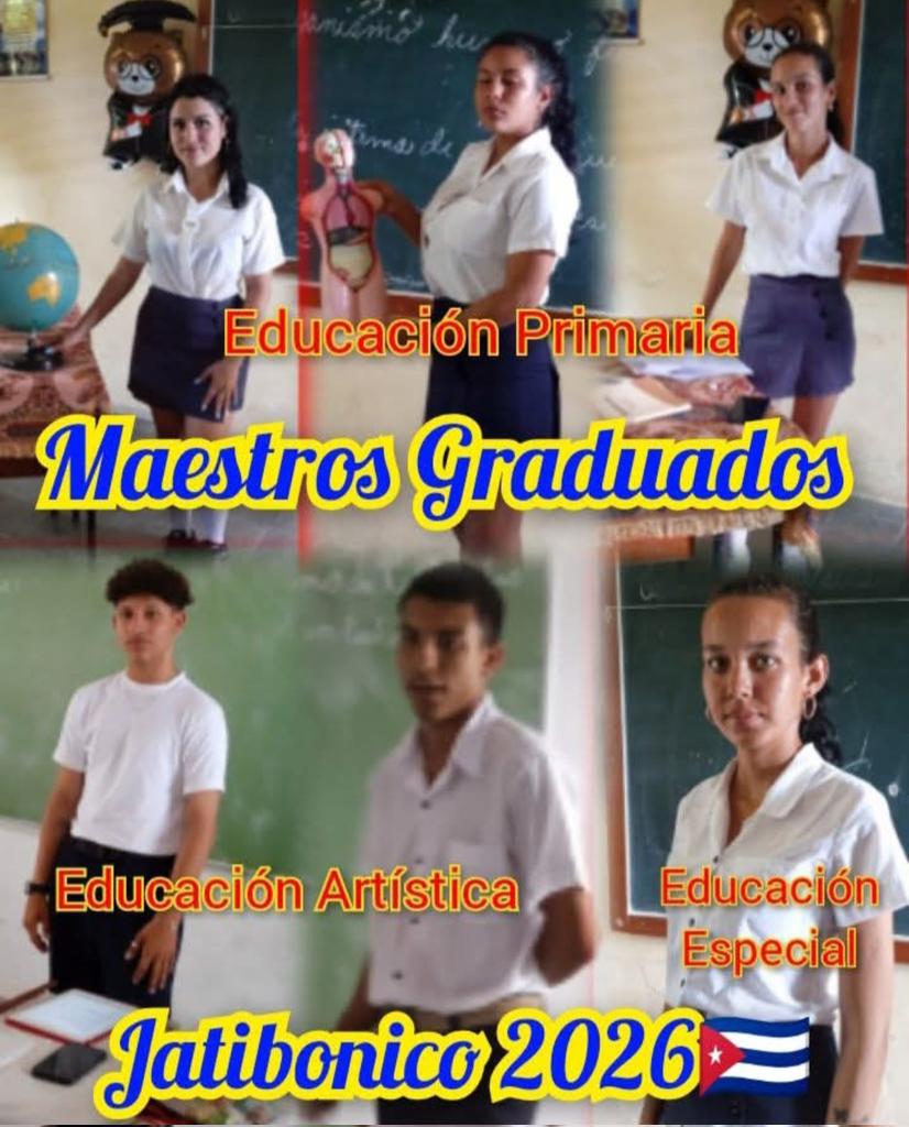 isa_dmeja's tweet photo. Muchas felicidades a los graduados de formación pedagógica de los diferentes niveles educativos.El relevo está garantizado #EducaciónJatibonico #SanctiSpiritusEnMarcha #JatibonicoTrabajaYVence https://t.co/7RQYILafhd