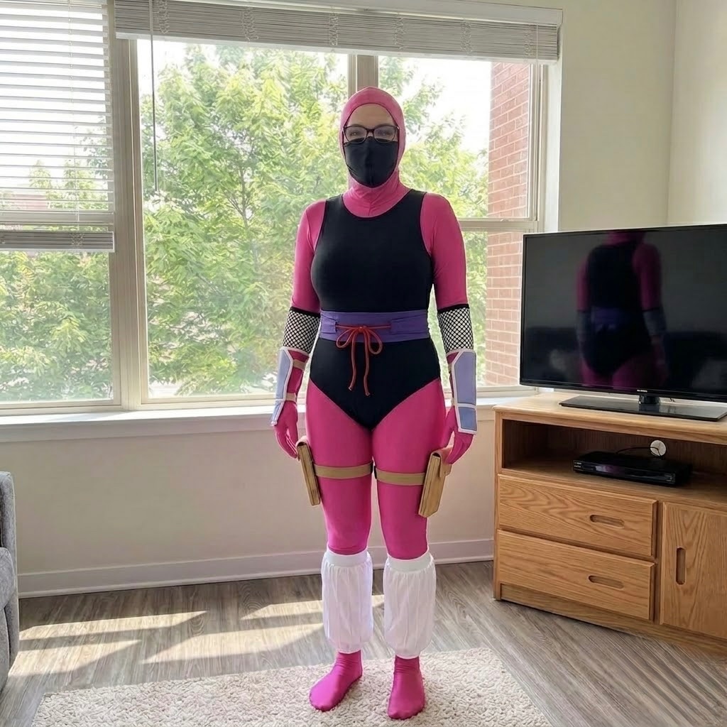 Sammoris9's tweet photo. Don’t mess with me I am spandex ninja 🥷❤️ https://t.co/SZmtF3ndta