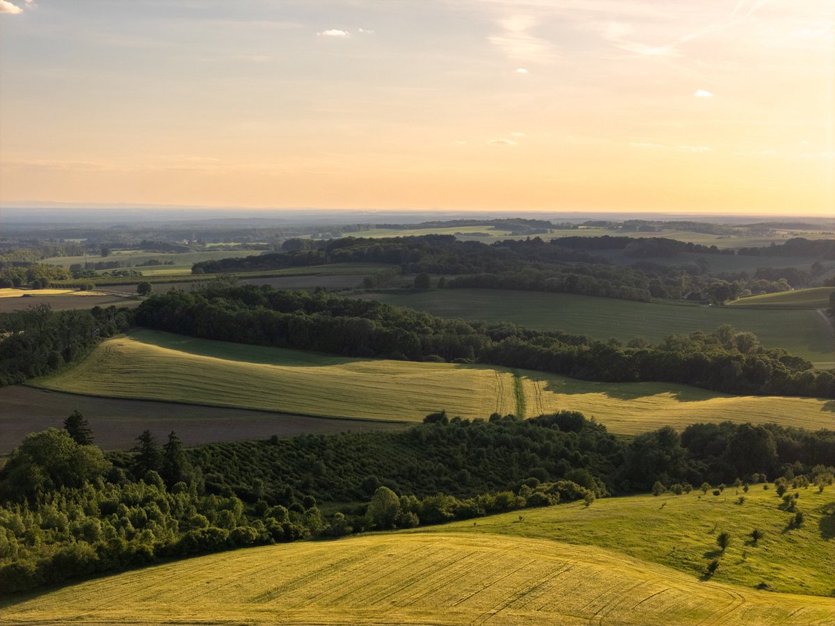 skoryart's tweet photo. Trzebnica i pobliska okolica pod koniec słonecznego dnia. Wciąż wietrznie więc i przejrzystość przyzwoita.

A niżej ta dalsza i dużo dalsza okolica https://t.co/HrwQRsbOMh