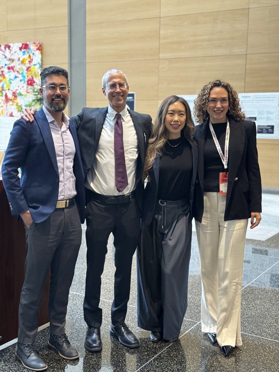 HillaryLinMD's tweet photo. @DrDorisDay Much fun to reunite with fellow longevity physicians and brilliant speakers @agingdoc1, Dr. Jay Luthar, @MariZazzer @LongevityGL - can't wait till our next panel together 💪 https://t.co/8rA5ZqN1gW