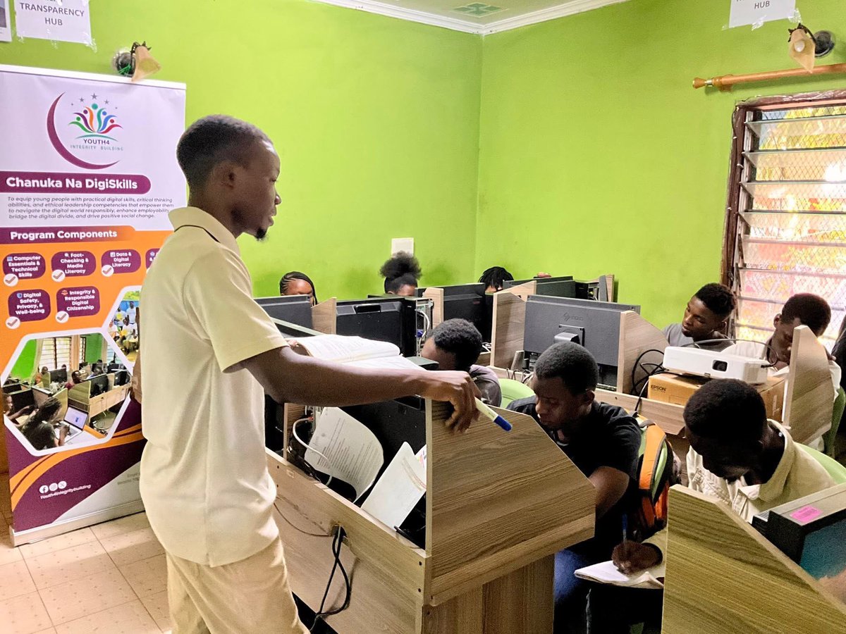 ForIntegrityOrg's tweet photo. 📍We are now in Week 3 of the #ChanukaNaDigiSkills Program, and the learning journey is progressing smoothly! 💻📚

Our learners are currently winding up on essential computer skills and computer packages, building a strong foundation in practical digital competencies before transitioning into online literacy sessions such as Data Fact-Checking and responsible digital engagement.

These skills are crucial not only in enhancing employability and bridging the digital divide, but also in empowering young people to navigate online spaces critically, responsibly, and safely in today’s fast-changing digital world. 

It has been inspiring to witness the consistency, enthusiasm, and commitment from Cluster 8 learners so far.

“The beautiful thing about learning is that nobody can take it away from you.” — B.B. King

@KilifiCountyGov; @Youthsports003; @EU_Partnerships; @gymobilization; @hope2shine 

#FreeDigitalSkills #YouthEmpowerment #DigitalJustice #EnhanceEmployability #BoostInnovation #EnhanceOnlineAdvocacy #ChanukaNaDigiSkills