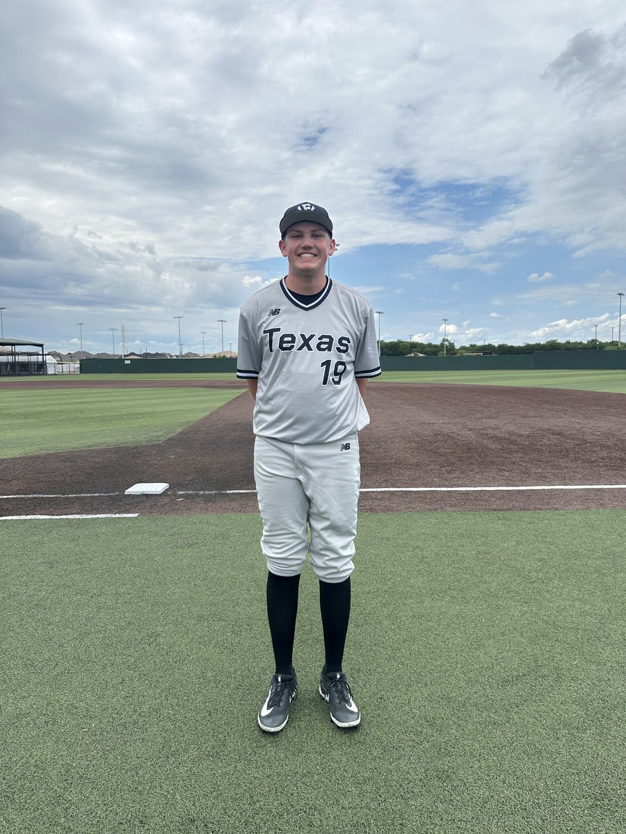 FiveToolTexas's tweet photo. F: @WFnorthtexasCDP 16u Black 13, Melissa Prospects 0
PoG: @JackBurgner19 5 IP, 2H, 0R, 4K
Hitter: @JonathanSt80718 1-2, 3B, 3 RBI https://t.co/xIzoymeBl9