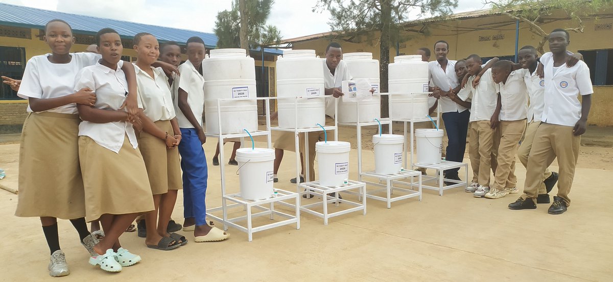 BridgeofHope6's tweet photo. Through the Water for Every Child Project, Bridge of Hope in Collaboration with @rwanda_zoefound  provided water filters to 5 schools in Kamonyi District, reaching 6,071 students and improving access to safe drinking water and hygiene conditions in the schools. https://t.co/6D7NhDSnQH