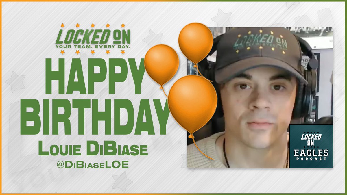LockedOnNetwork's tweet photo. Happy Birthday to @LockedOnBirds Host @DiBiaseLOE 🎂

📺 https://t.co/syPlUn3lff https://t.co/yxibyK5vOg
