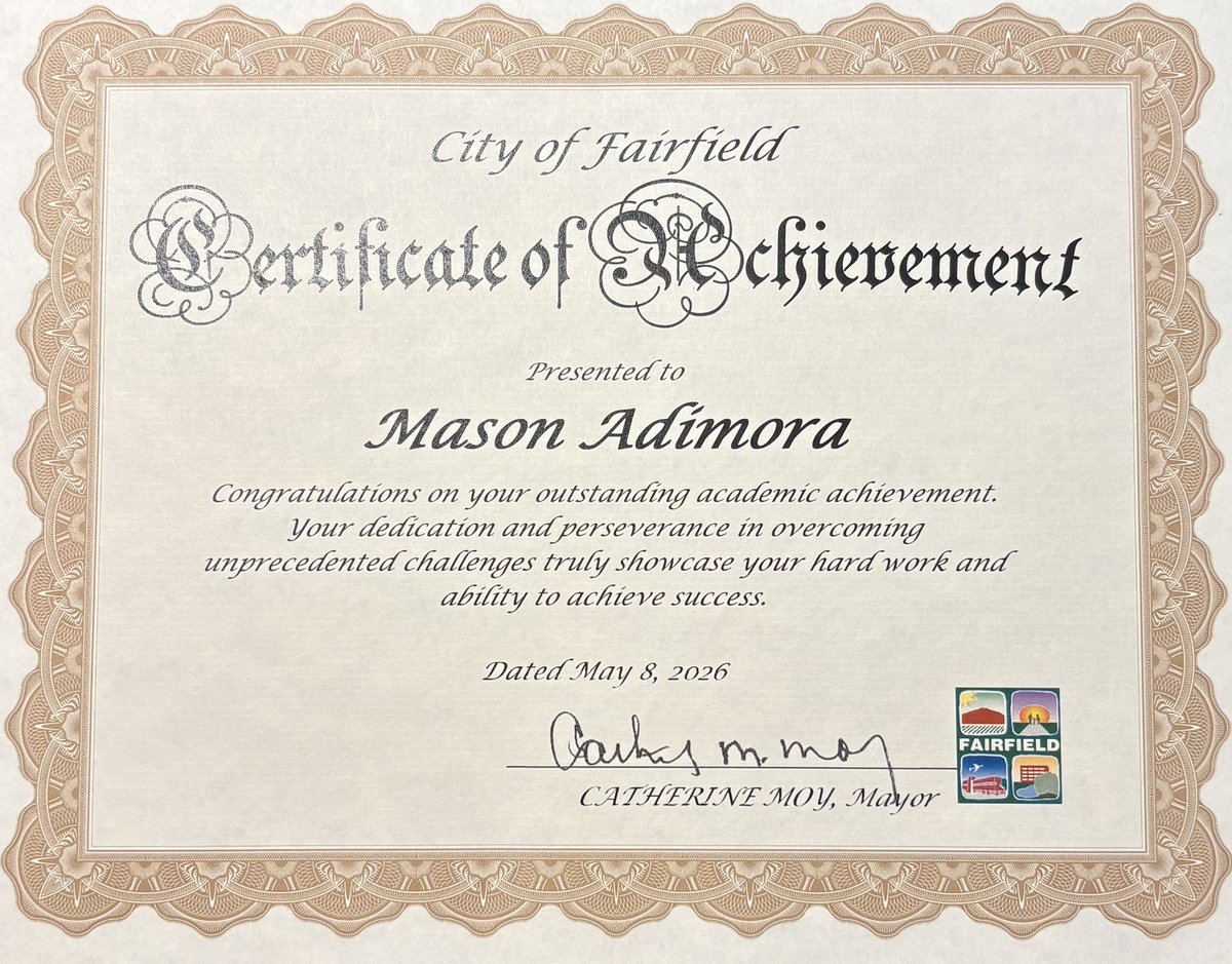 MasonAdimora's tweet photo. Proud to say I’ve been recognized as a Highest Honors recipient. I’ve maintained a 4.02 GPA throughout my 4 years of high school while being a Student Athlete‼️

| C/O 26 | 6’5 Wing | 205 lbs | 4.02 GPA |

@BlueChipsGlobal @StangzRod @Uorangemen2 @GradyMajors @mosesk225 https://t.co/eEcZtnNete