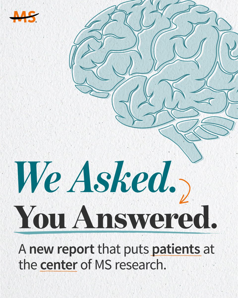 mssociety's tweet photo. The newly released Voice of the Patient Report highlights insights from nearly 3,000 people affected by MS to inform the future of MS research and treatment.
Real-world MS data, ready to use. Download the report today: https://t.co/7UxizcOB05
#ThisIsMS https://t.co/dtKM96OPEC