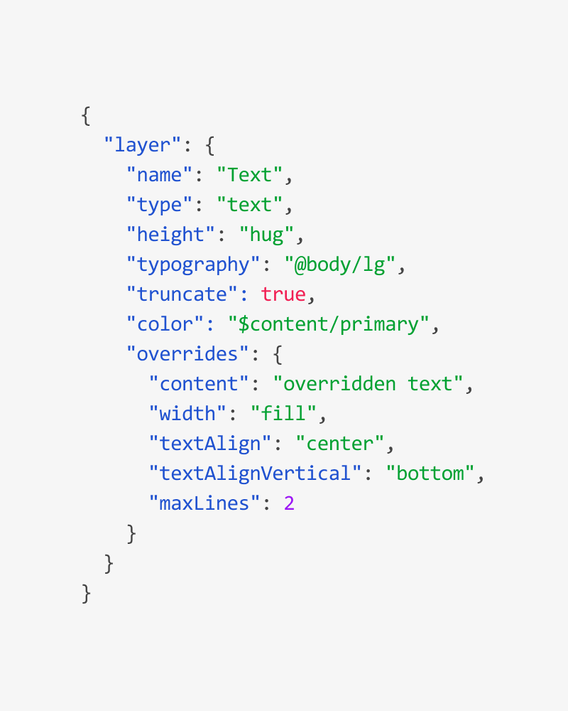 ObeeKrak's tweet photo. Testing the plugin logic with typography overrides.

It keeps the style reference when text properties are overridden. Only actual changes go into the overrides block. https://t.co/tIbCNSIPs1