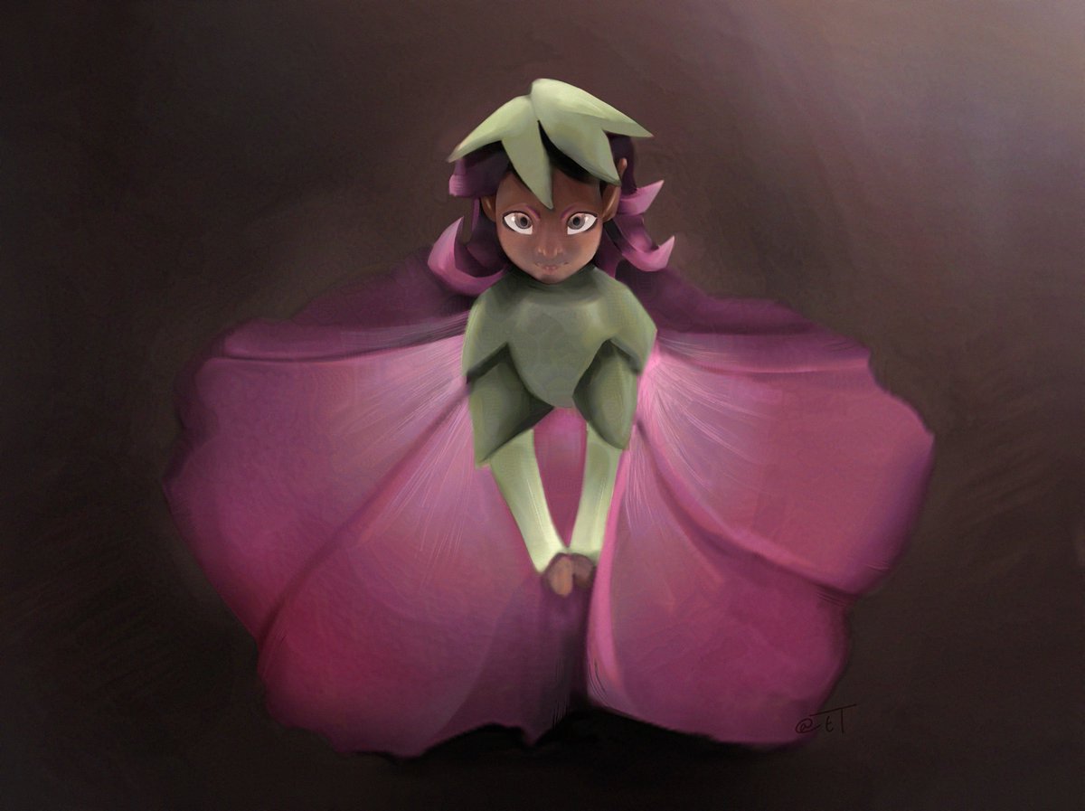 tyran_terror's tweet photo. Rough little painting inspired by this flower girl doll thing I found on Pinterest and cannot find anywhere else. https://t.co/7YaCmLm4S1