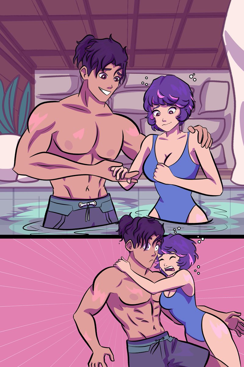 LuzillaTitan's tweet photo. -Swimming Lessons-

Wuyang trying teach Juno how to swim. 
Art is made by @Shad0wspd 

#Overwatch #OverwatchFanart #Wuyang #Juno #Milkywave #MilkywaveFanart https://t.co/0VqQ9NXPTQ