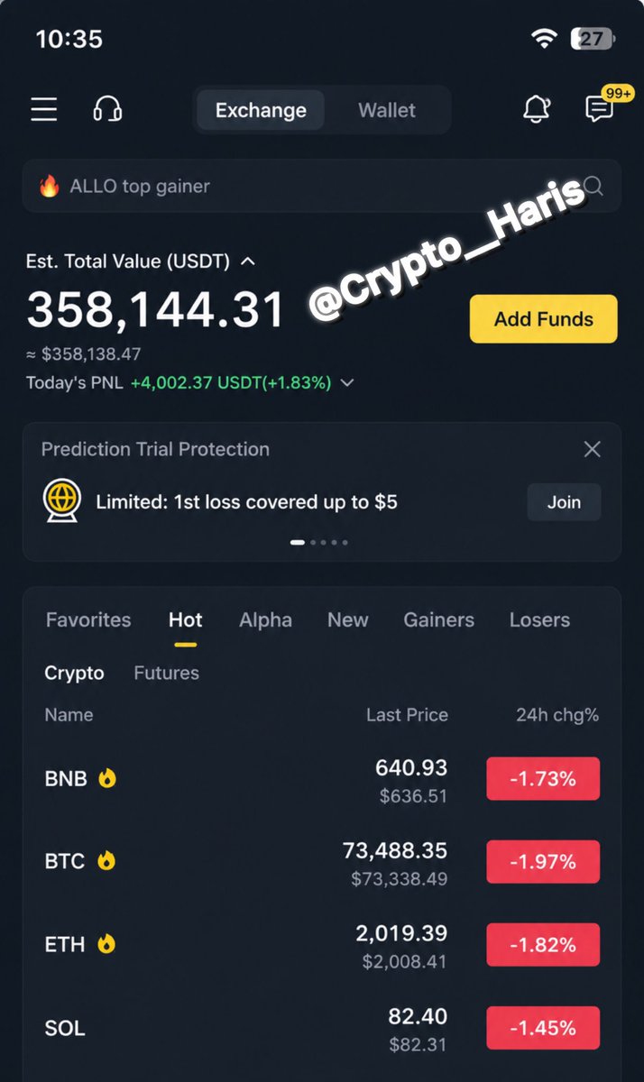 CryptowitHaris's tweet photo. Today I made over $4,000 in profit. 🎉

Even in the bear market, I am making some good profits daily.

Time to bless someone with quick $50🤑🤑

Drop your crypto wallet address below 👇 https://t.co/T86Bx3dgpX