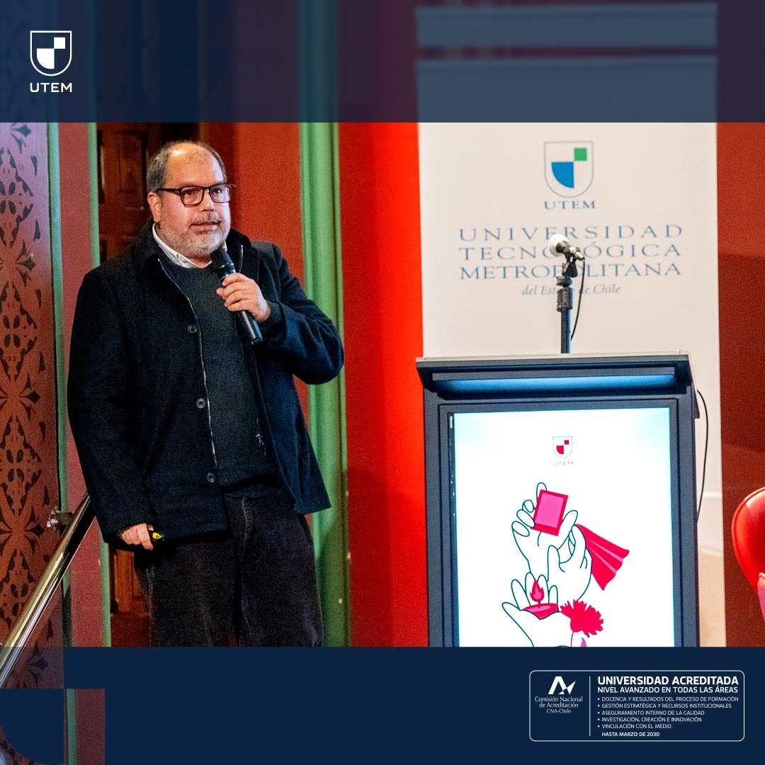 utem's tweet photo. 💬✨ ¡Memoria, educación y compromiso colectivo analiza conversatorio UTEM!
💚 Bajo el nombre “Universidad, tecnología y memoria” se vivió un encuentro realizado en el marco de la octava versión de la Semana de la Memoria y los Derechos Humanos Ronald Wood. https://t.co/w3L9HEAEEq