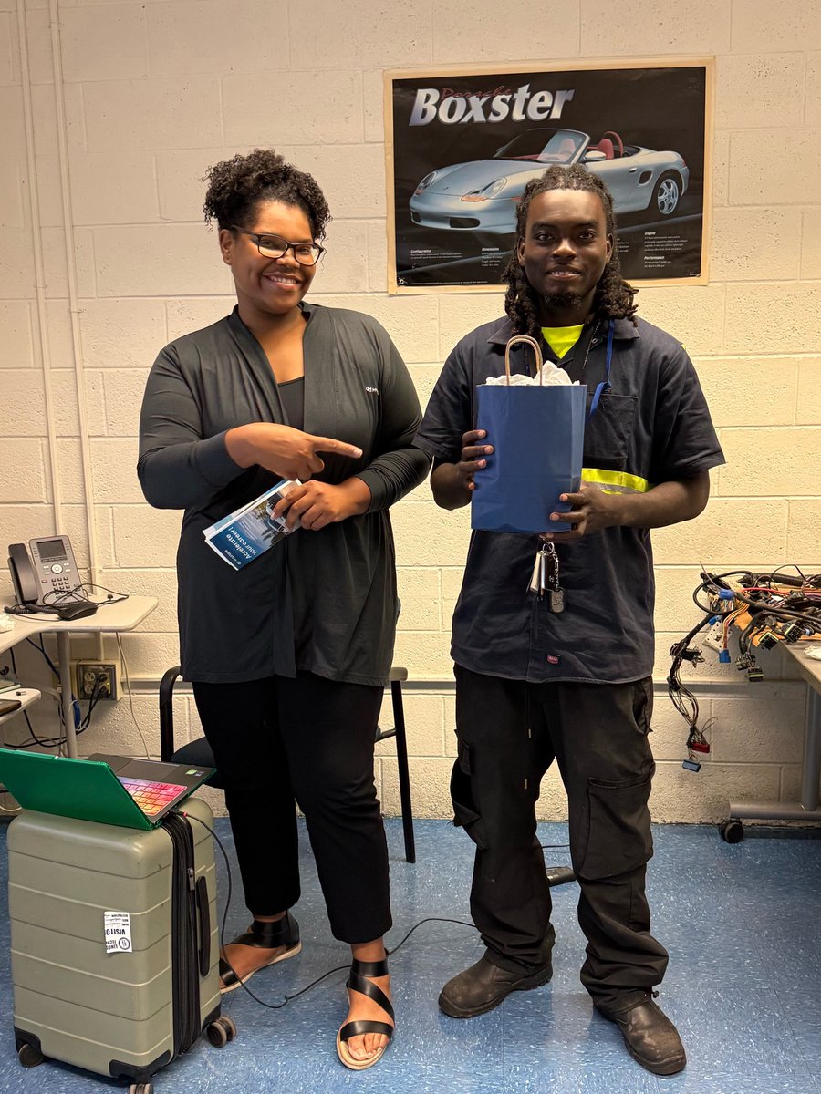 Lindsey_HTC's tweet photo. Great opportunity for our students! Thank you to Ms. Mabry and our Hyundai/Genesis Automotive Outreach partner for coming out to share job opportunities and support career pathways for our students. 💙 #YourBestChoiceMDCPS #StepUpToSuccess https://t.co/tpYMqJDZCL