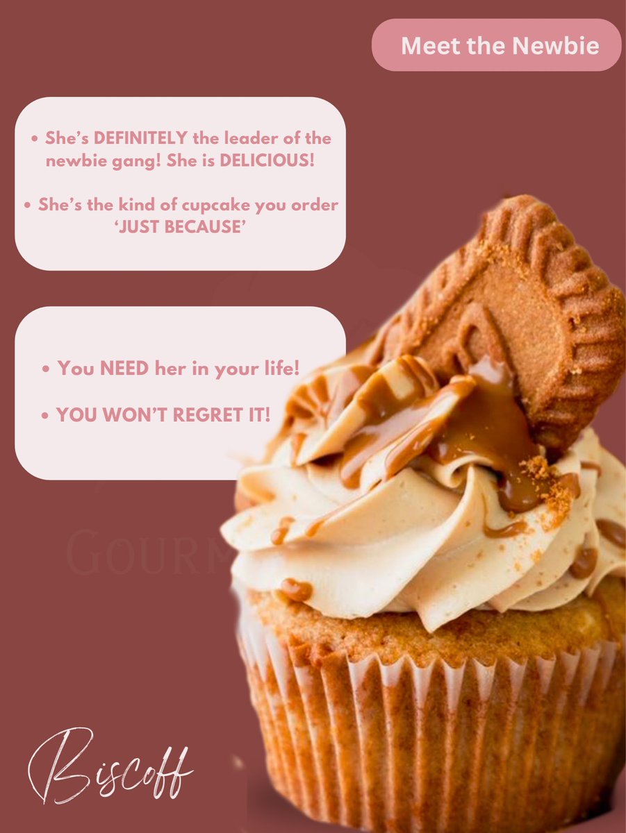 Mumzels's tweet photo. 🧁 The flavour of Biscoff biscuits will always be a favourite of mine! 🤤 Nice bad!!!

🧁 The pairing of that Biscoff flavour along with our buttercream is HEAVENLY!!!!! 

🧁 You need to try this cupcake!! 

Order here: https://t.co/mnNyROZ7Lz https://t.co/Ylg4xoqdTI