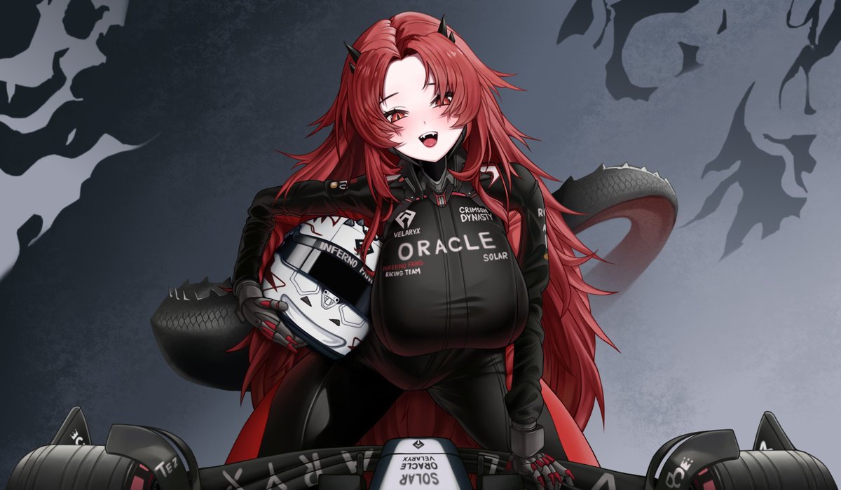 velkorri's tweet photo. my character if he was in Formula 1 https://t.co/fKmyh4eEOt