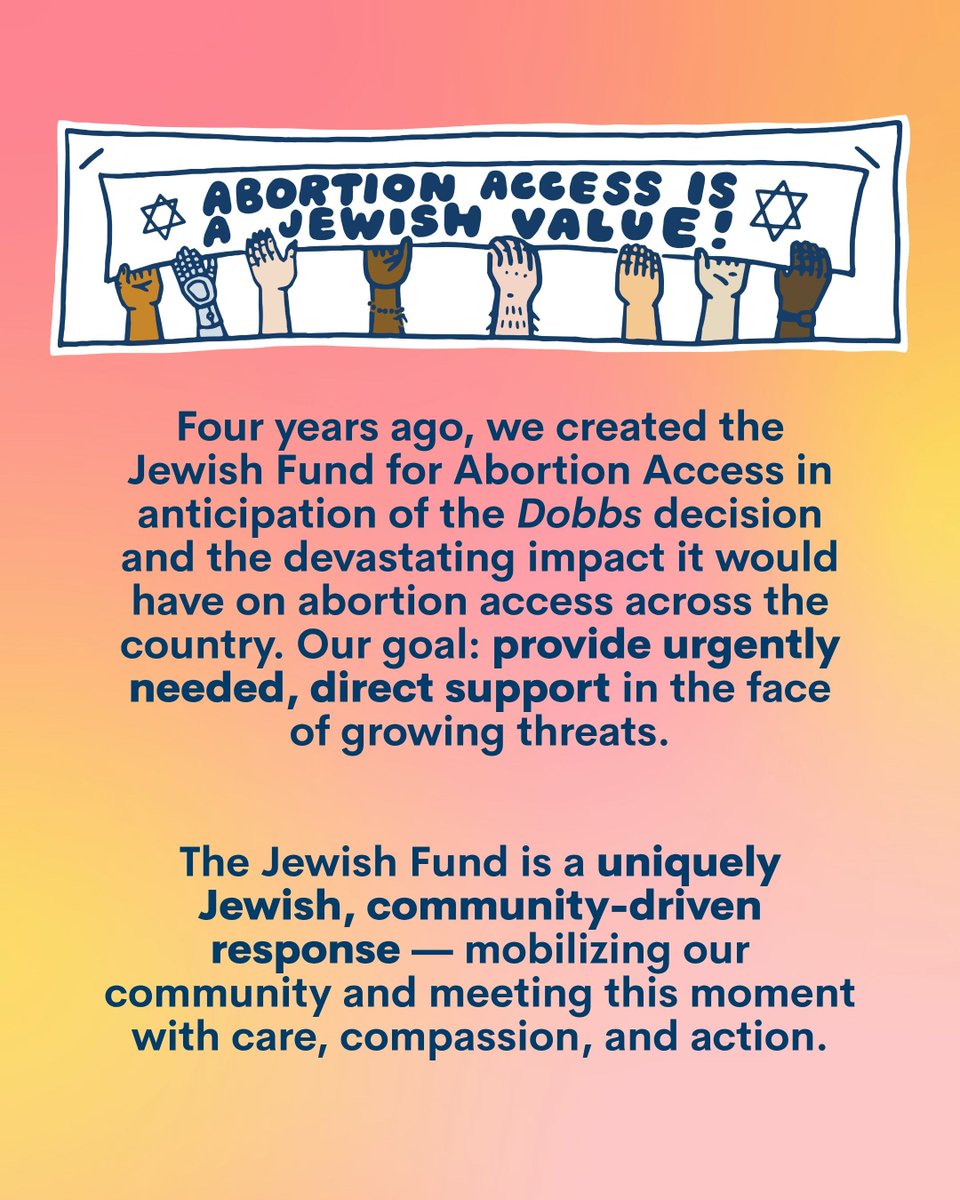 NCJW's tweet photo. Ever wonder how NCJW's Jewish Fund for Abortion Access came to be? Let's take you back to May 2022!

Learn about the history of the Jewish Fund for Abortion Access, what our grants fund nationwide, and why this work matters — visit https://t.co/TXpQGJlhfp. https://t.co/9CAIbWvMw1