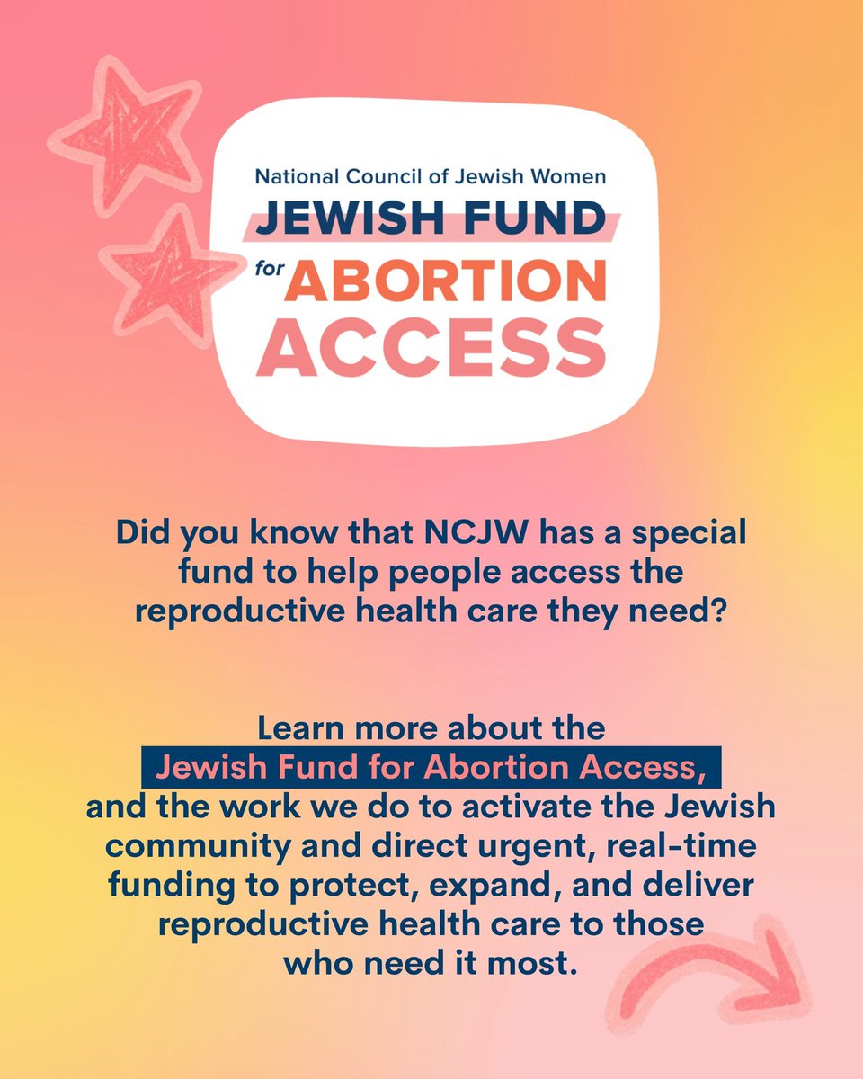 NCJW's tweet photo. Ever wonder how NCJW's Jewish Fund for Abortion Access came to be? Let's take you back to May 2022!

Learn about the history of the Jewish Fund for Abortion Access, what our grants fund nationwide, and why this work matters — visit https://t.co/TXpQGJlhfp. https://t.co/9CAIbWvMw1
