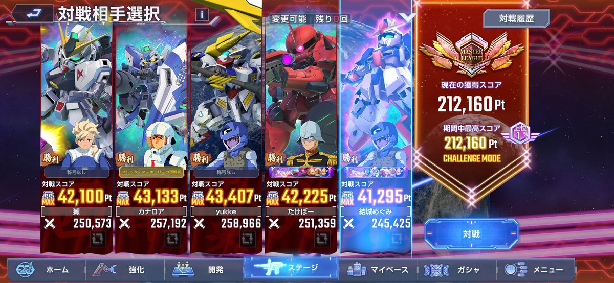 I_chan_zinrou's tweet photo. 上位1%だけどまだ詰めれそうな予感
意外と赤ユニコーンが輝いてる

#ジージェネエターナル https://t.co/Br4Tqx4LGj