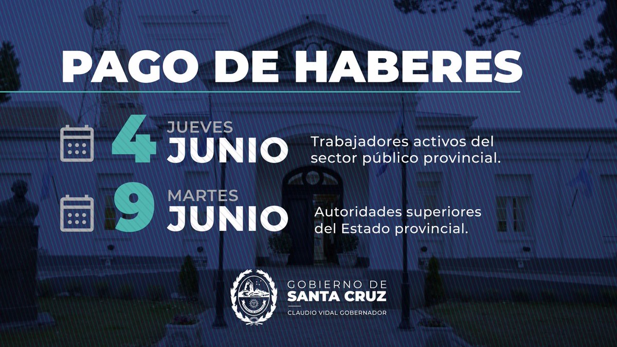 JefGab_SC's tweet photo. EL GOBIERNO CONFIRMÓ FECHAS DE PARITARIAS

Santa Cruz iniciará paritarias desde el 4 de junio tras una reunión entre funcionarios y gremios en Casa de Gobierno.

Nota completa 🔗  https://t.co/PuBJF9EAOM https://t.co/IzQSS8z7Yk