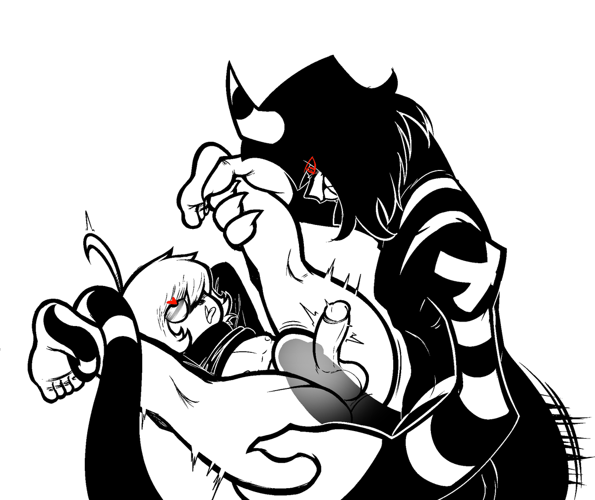 NotGumb's tweet photo. @BugFuck2 The boy, the prince himself. (I don't have a lot of ref for his cock so I had to go scavenging) Also, Congratulations on 5k! https://t.co/7eEzP0jg5h