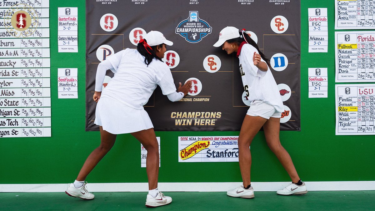 GoStanford's tweet photo. A picture-perfect day on the course for the Card https://t.co/TZPusxxct4