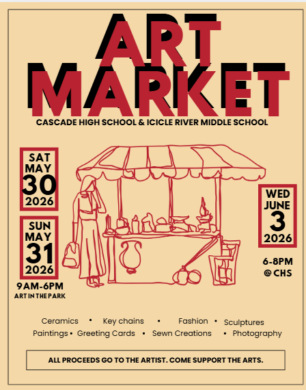 228Cascade's tweet photo. Come out and support our Cascade High School and Icicle River Middle School artists! https://t.co/TWfOLpciOi