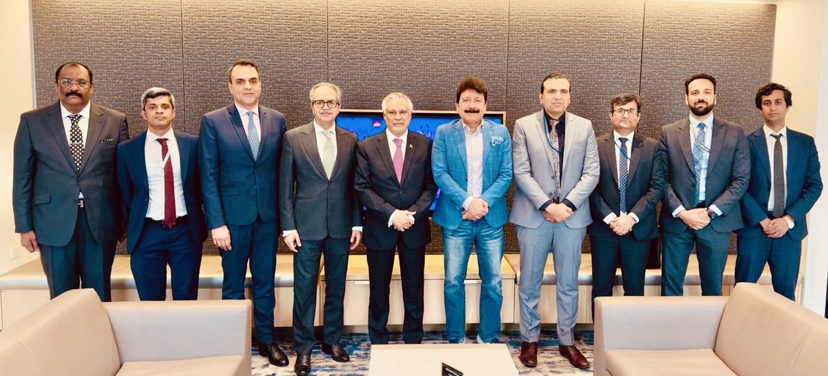 MIshaqDar50's tweet photo. Deeply appreciate #TeamPakistan at the #UnitedNations, led by Ambassador Asim Iftikhar @PakistanPR_UN and at the #Pak_Consulate in New York, headed by Mr Amir Atozai for all the assistance and support provided during my 26-28 May visit for attending UN Security Council Debate, Group of Friends of Global Governance meeting, and to hold bilateral meetings with UN Secretary General as well as with fellow Foreign Ministers of different countries, in New York. 

Sincere thanks to #Team_MoFA, at Islamabad for smooth and active coordination for making this visit yet another successful one, AlhamdoLilah.