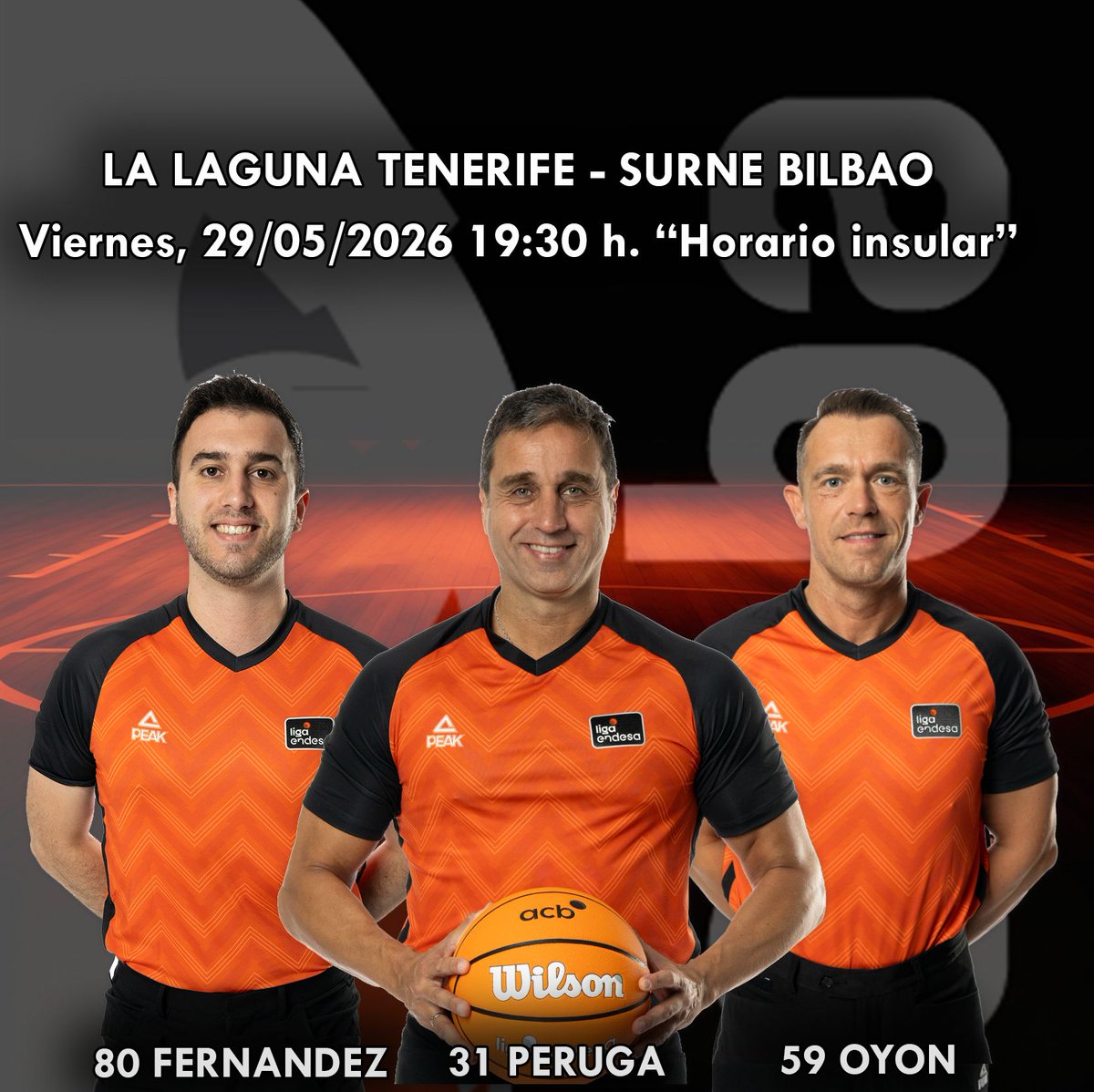 ArbitrosAEBA's tweet photo. LIGA ENDESA – Jornada 34
#ArbitrosAEBA #refereelife @ACBCOM https://t.co/1MoZySem5y
