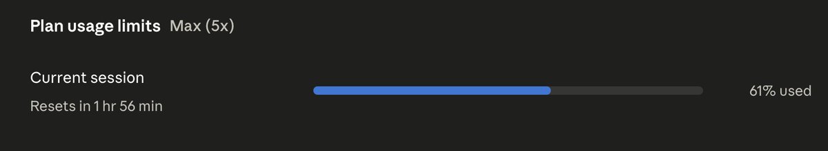 izzycodev's tweet photo. Opus 4.8 seems to be hitting my sessions hard, just started a session an hour ago. Already over 50% https://t.co/wgtXfH5h4L