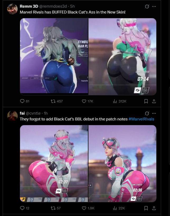 HeyItsLangston's tweet photo. is this all y'all have to talk about in this game anymore? does anyone actually play it or just look at goonslop in the menus https://t.co/0Hd0tof2jE