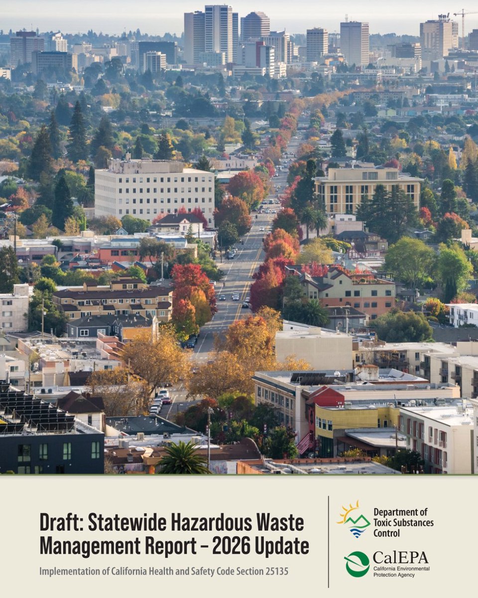 CaliforniaDTSC's tweet photo. #DTSC’s latest Hazardous Waste Management Report analyzes where waste comes from, where it goes &amp; emerging statewide trends.

📃Read it:
https://t.co/otHZtvl3E5

Share your insights:
💬https://t.co/pM4PoiayKw https://t.co/dmNl8ctVrt