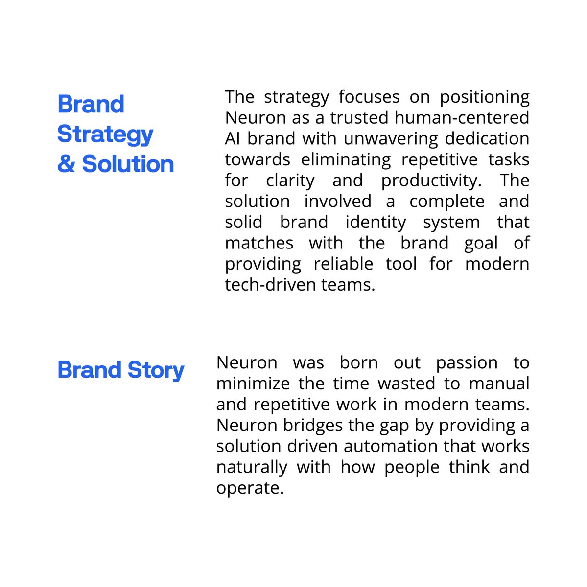 DavyxCreative's tweet photo. Introducing Neuron AI, an automation tool built for business professionals, tech founders, developers, and product teams who want to eliminate repetitive tasks and focus on what truly matters.

#NeuronAI #Brandidentity #Brandstrategy https://t.co/2slrOJ5Cnk