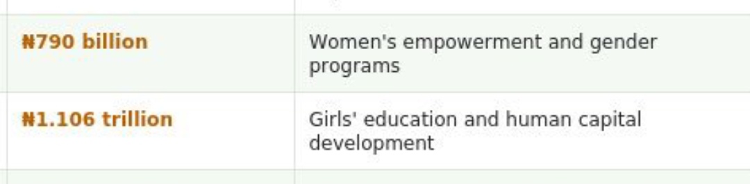 captaintosin's tweet photo. @rwg6cdcpjx @Official_Isaaco Pls someone explain how almost 2 trillion Naira was spent on girl's education &amp; women empowerment. What!! https://t.co/l1pXJbxdDf